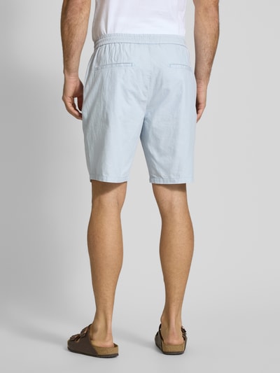 Scotch & Soda Regular Fit Shorts aus Baumwoll-Leinen-Mix Modell 'Seasonal core' Hellblau 5