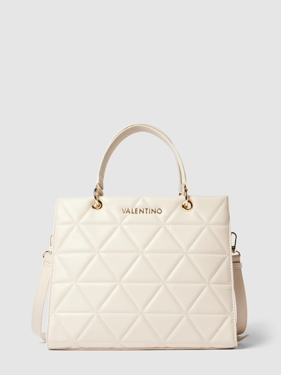 VALENTINO BAGS Handtas met doorgestikte naden, model 'CARNABY' Ecru - 1