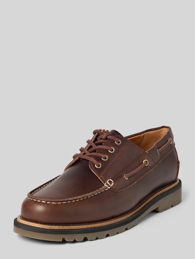 Vagabond Loafers van echt leer, model 'JAY' Middenbruin - 1