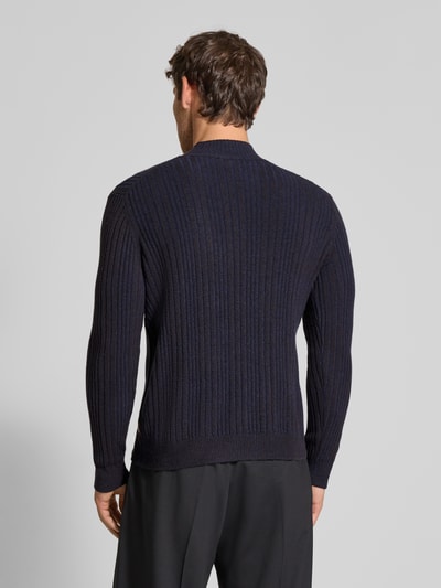 Cinque Gebreide pullover met ribboorden, model 'BRIAN' Donkerblauw - 5