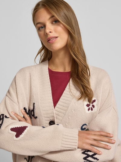 Weekend Max Mara Oversized gebreide cardigan van zuivere scheerwol, model 'BELGIO' Ecru - 3