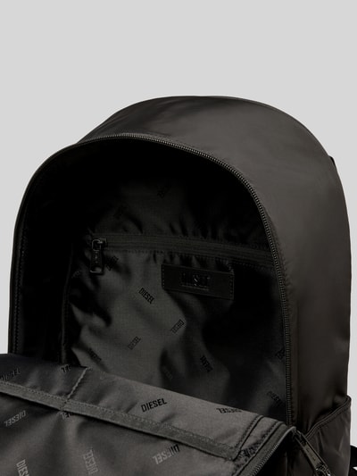 Diesel Rucksack mit Logo-Applikation Black 5
