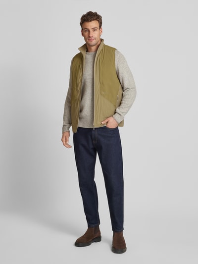 Forét Weste mit Label-Print Modell 'MYST LINER' Khaki 1