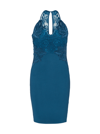 Lipsy Cocktailkleid mit floraler Spitze  Petrol 2