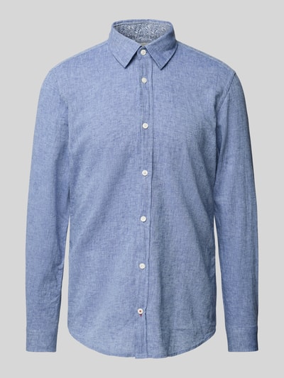 JOOP! Jeans Freizeithemd mit Knopfleiste Modell 'Hanson' Marine 2
