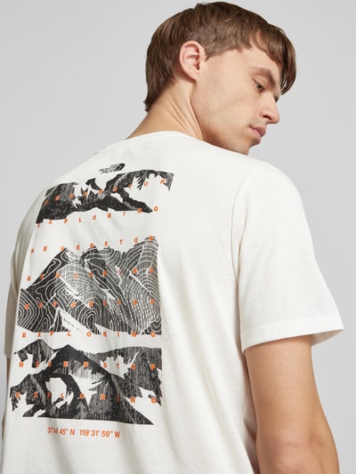 The North Face T-shirt met labelprint Offwhite - 3