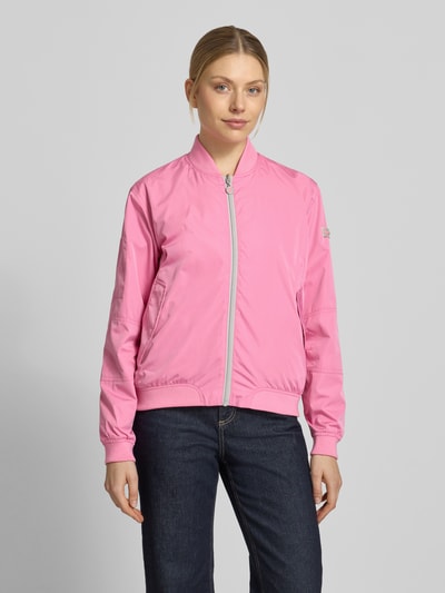 Frieda & Freddies bomberka o kroju regular fit ze stójką model 'Brooklyn' Mocnoróżowy 4