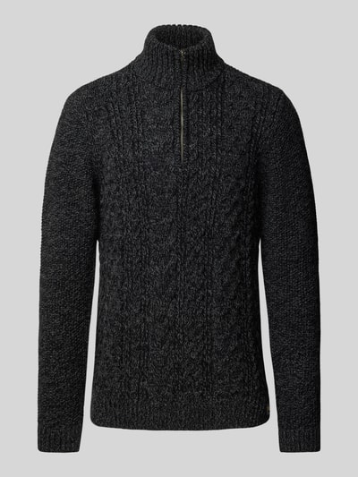 Superdry Strickpullover mit Zopfmuster Modell 'Jacob' Black 2