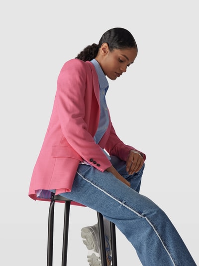 MSGM Oversized Blazer mit Pattentaschen Pink 3