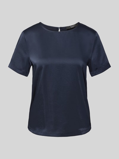 Weekend Max Mara Regular Fit T-Shirt aus Satin und Jersey Modell 'GILBERT' Marine 2