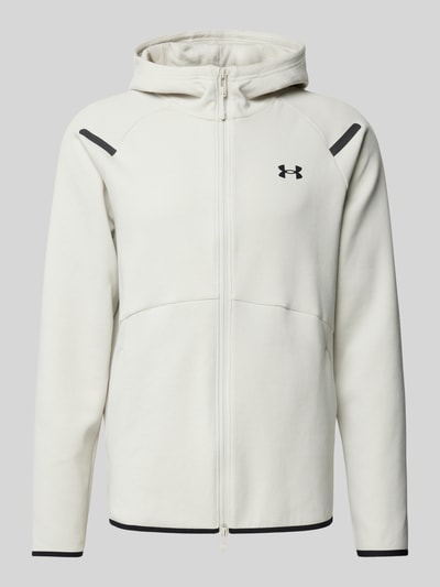 Under Armour Sweatjacke mit Label-Print Offwhite 2