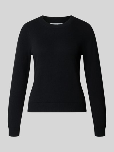 Christian Berg Woman Slim Fit Strickpullover aus reinem Kaschmir Black 1