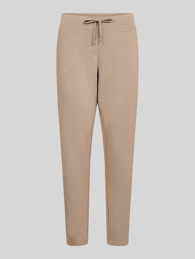 Soyaconcept Spodnie dresowe o kroju regular fit z mieszanka modalu model 'SC-BANU 157' Camel 2
