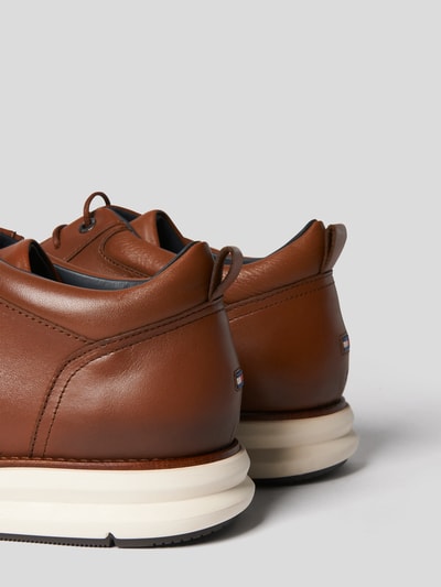 Tommy Hilfiger Sneaker aus Leder mit Logo-Prägung   Cognac 3