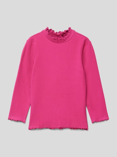 s.Oliver RED LABEL Longsleeve mit Muschelsaum Pink 1