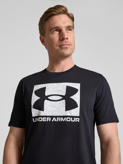 Under Armour Boxy fit T-shirt met labelprint Zwart - 3