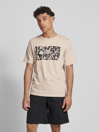 Jack & Jones T-Shirt mit Label-Print Modell 'JEFF' Offwhite 4