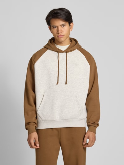 REVIEW Hoodie mit Kapuze Ecru Melange 4