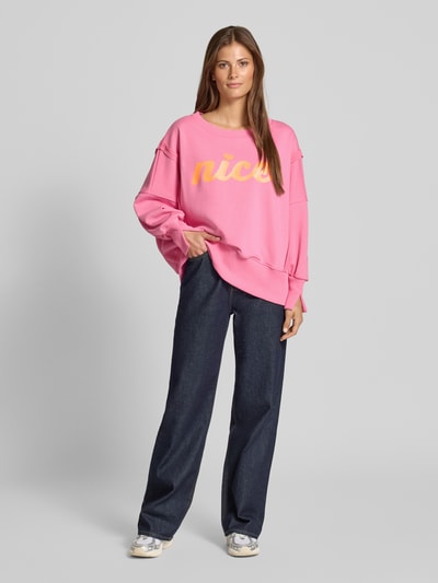 miss goodlife Relaxed fit sweatshirt met ronde hals Roze - 1