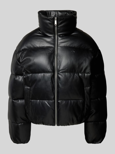 Calvin Klein Jeans Steppjacke in Leder-Optik Black 2