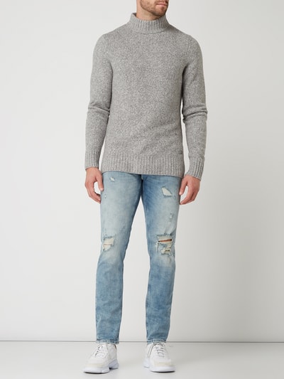 JOOP! Jeans Pullover mit Stretch-Anteil Modell 'Wim' Silber 1