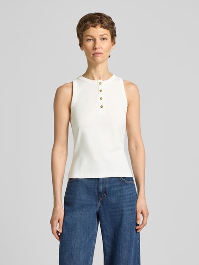 Tommy Hilfiger Slim Fit T-Shirt aus reiner Baumwolle  Ecru 4