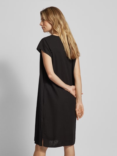 Soyaconcept Knielanges Kleid mit V-Ausschnitt Modell 'Ina' Black 5