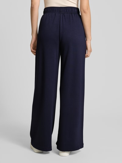 mbyM Wide leg stoffen broek met steekzakken, model 'Asaka' Marineblauw - 5