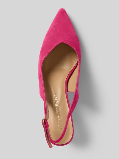 ALMA EN PENA Pumps mit Pfennigabsatz Fuchsia 3