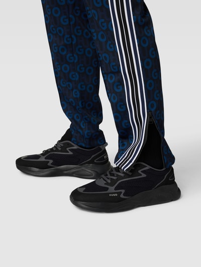 HUGO Sweatpants met logomotief, model 'Datalas' Marineblauw - 3