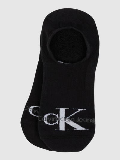 CK Calvin Klein High Cut Füßlinge mit Logo Black 1