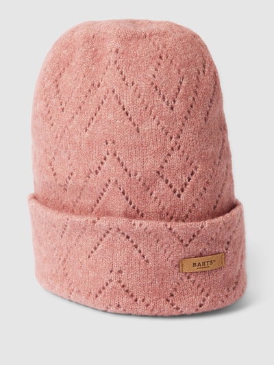 Barts Czapka beanie z detalem z logo model ‘Bridgey’ Wiśniowy 1