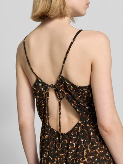 ICHI Midikleid aus reiner Viskose Modell 'Marrakech' Black 3