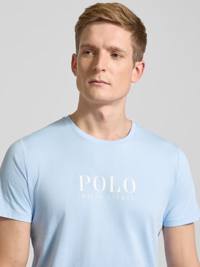 Polo Ralph Lauren Underwear T-Shirt mit Label-Print Hellblau 3