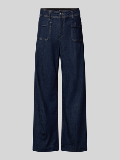 MANGO Wide Leg Jeans mit Eingrifftaschen Modell 'JESSIE' Jeansblau 2
