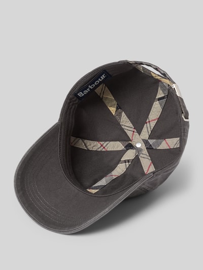 Barbour Basecap aus reiner Baumwolle Modell 'CASCADE' Hellgrau 2