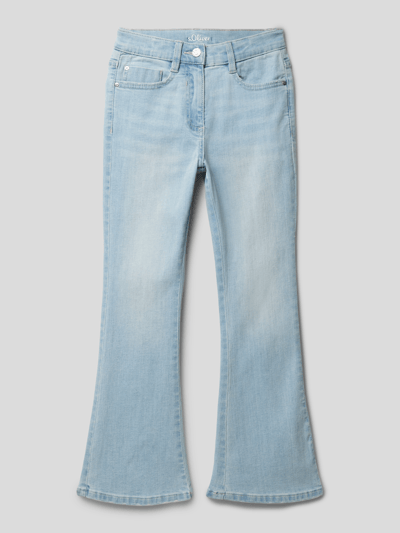 s.Oliver RED LABEL Flared cut jeans in 5-pocketmodel Lichtblauw - 1