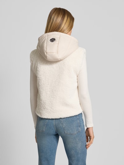 Frieda & Freddies Regular fit gilet met teddybont, model 'Yetibabe' Zand - 5