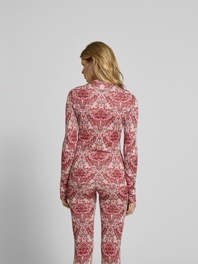 Rabanne Longsleeve mit Rundhalsausschnitt Rot 5