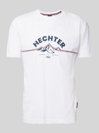 HECHTER PARIS T-shirt met labelprint Wit - 2