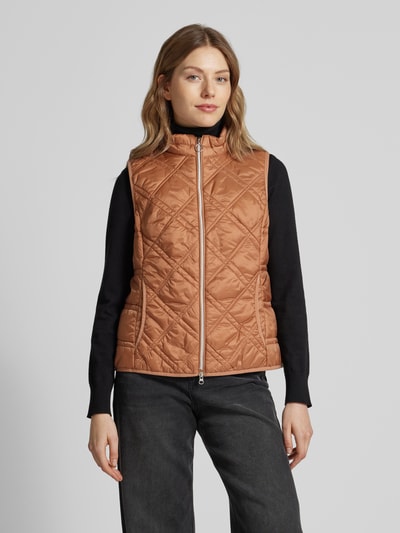 Betty Barclay Bodywarmer met opstaande kraag Camel - 4