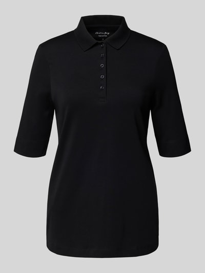 Christian Berg Woman Poloshirt met korte knoopsluiting Zwart - 2