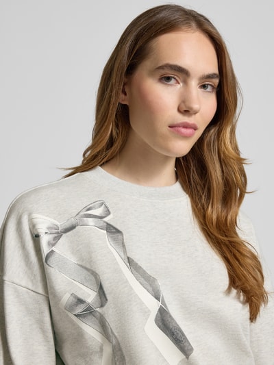 Scotch & Soda Sweatshirt mit Motiv-Print Hellgrau 3