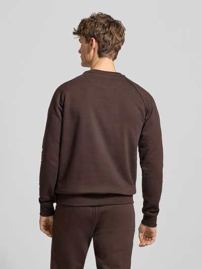 adidas Originals Sweatshirt mit Label-Stitching Dunkelbraun 5