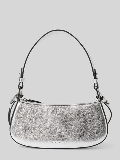 Coccinelle Handtasche mit Label-Detail Modell 'MERVEILLE' Silber 2