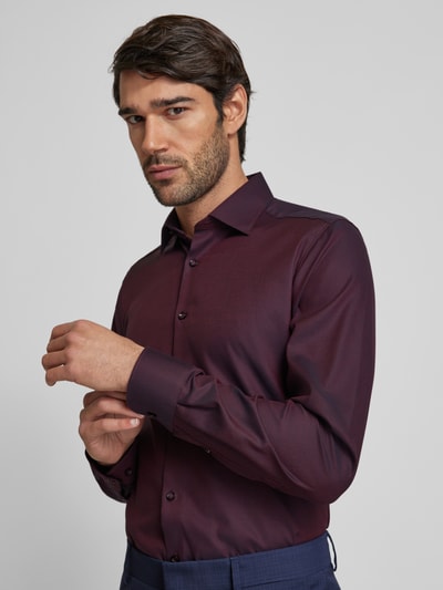 OLYMP Level Five Slim Fit Businesshemd mit Allover-Muster
 Bordeaux 3