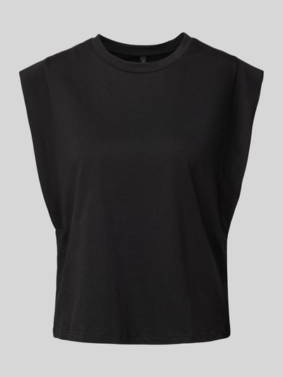 Only T-Shirt mit geripptem Rundhalsausschnitt Modell 'JEN' Black 2