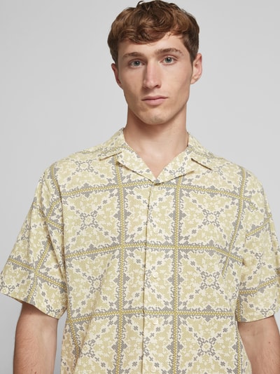 Redefined Rebel Vrijetijdsoverhemd met reverskraag, model 'HOWIE' Beige - 3