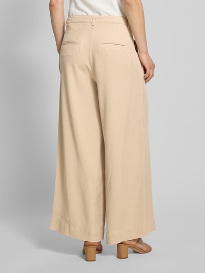 Cambio Stoffen broek met Franse steekzakken, model 'ADELINE' Lichtbruin - 5