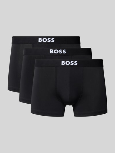 BOSS Obcisłe bokserki z elastycznym pas z logo model 'MICRO ONE' Czarny 1